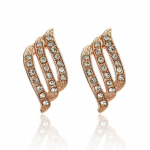 Korea Disain Rhinestone Klamber K&otilde;rvar&otilde;ngad Aukuta Naiste Lihtne Elegantne Stiilis K&otilde;rvamansett Pruudi pulmapeo K&otilde;rvar&otilde;ngad Ehted kuld