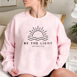 Ole kerge dressipluus kingitus kristlastele Mathew 5:14 Dressipluus Bible Verse Kampsun Naiste Pullover Religioosne kapuuts, Faith Top M