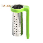 Tea Infuser toidukvaliteediga kuumakindel 8 v&auml;rvi suurep&auml;rane lahtiste teelehtede kurn isoleeritud k&auml;epidemega kontorisse punane