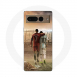 Coque Maniacase pour Google Pixel 7 Pro cristiano ronaldo messi goat