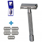 Reguleeritav pardel meeste professionaalne k&auml;sitsi pardel Barber terasest raseerimisserva t&ouml;&ouml;riist meeste Raz J4P0 Shaver (including five blades)-1set