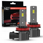 2tk 25000LM H8 H11 LED esitule pirnid 9005 HB3 9006 HB4 Canbus auto udutuli 50W turbo LED dioodlamp Auto s&otilde;idutuli 12V 6000K valge Plug&Play H11 H8 H16(JP)