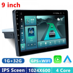 1 Din 9-tolline universaalne autoraadio juhtmevaba Carplay Android Auto GPS-navigaator multimeediapleier Wi-Fi FM BT autostereo 4 core-1GB+32GB