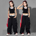 5-14a lastele Hip Hop Joggers P&uuml;ksid K&otilde;rge v&ouml;&ouml;kohaga Vintage vabaaja t&auml;navar&otilde;ivad kottis p&uuml;ksid T&uuml;drukutele p&uuml;ksid Teismeliste sirged p&uuml;ksid 140