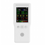 9 in 1 PM2,5 PM10 HCHO TVOC CO CO2 arvesti digitaalne temperatuuri niiskuse tester LCD valge