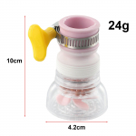 Reguleeritav painduv kraanipikendus roheline pritsmefilter roosa