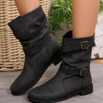 Naiste poolsaapad talvemood madala kontsaga seemisnahast naistekingad Klassikalised pruunid mustad kerged pehmed mugavad plataforma mujer 36 must