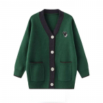 Kootud kampsun jakk naistele s&uuml;gis-talvine tihendatud soe vabaaja veniv kampsun jakk Mitmek&uuml;lgne vabaaja mugav jakk XXXL roheline