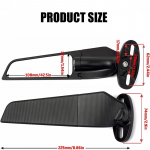 Suzuki Gsxr 600 750 1000 Gsx1300R Gsx650F Gsx-R mootorrattapeegli jaoks, modifitseeritud tuuletiib, reguleeritav p&ouml;&ouml;rlev tahavaatepeegel must