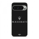 Coque - MANIACASE - Google Pixel 9 Pro - Silicone - Souple - Design Carbone Blanc