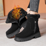 Paksud pehmed lumesaapad Naiste kunstseemisnahast libisemiskindlad talvesaapad naistele soojas puuvillased polsterdatud kingad platvorm pahkluu papud 35