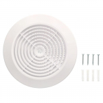 Ventilatsiooniv&otilde;re KOTARBAU 125 mm, montaaž v&otilde;i plafon avec bride v&otilde;i raccord de tuyau, rond, blanc