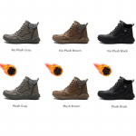 Klassikalised talvised meeste saapad P&auml;risnahast pl&uuml;&uuml;sist soojad meeste lumesaapad Veekindlad v&auml;ljas Rooma meeste t&ouml;&ouml;saapad Meeste mootorrattasaapad 46(Plush) must