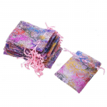 Vogue pulmakott Soodus kingitus Organza l&auml;bipaistev ehted Korallipidu 25/50/100 kotid 25pcs 7x9cm roosa