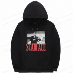 Film Scarface Hoodid Mehed Naiste Mood Hip Hop Hoodie Laste Mantlid Naiste Dressid Tony Montana Riietus Naiste Spordidressid T&uuml;druk L