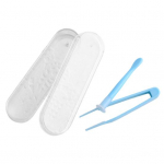 1 komplekti kontaktl&auml;&auml;tsede konteineri h&uuml;gieeniline professionaalne kompaktne l&ouml;&ouml;givastane kaasaskantav meigit&ouml;&ouml;riist Plastikust kontaktl&auml;&auml;tsede &uuml;mbris XY Clip Sticki komplekt t&uuml;drukule punane