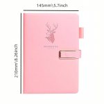 A5 Notebook Soft PU Leather Notepad Thickened Journal Agenda Note Book School Supplies Office Diary 160 Pages