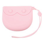 Kaasaskantav andmesidekaabli hoiukott silikoonist k&otilde;rvaklappide kott telefoni laadija kasti v&otilde;ti U-ketta USB-juhtme korraldaja roosa