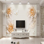 Euroopa 3D seinamaaling Viinapuu reljeefne Moodne Lihtne Tapeet Magamistuba Elutuba Taust Seinakleebised 200 cm(W) x 140 cm(H)