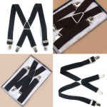 Suspender Solid X seljaosa Elastsed Aksessuaarid Dekoratsioon Libisemiskindel Meeste Stretch Party One size must