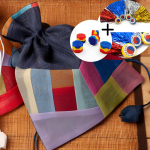 kingikomplekt Korea traditsiooniline kinkekomplekt - Lucky Pouch + Gonggi m&auml;ng + rahvam&auml;ngukomplekt