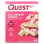 Quest Nutrition, Proteiinibatoon, Valge &scaron;okolaadi vaarikas, 4 batooni, 60 g (2,12 untsi) iga