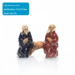 Dekoratiivne keraamiline vanamehe figuur akvaariumi, bonsai ja mikromaastiku jaoks Ceramic