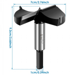 68/70mm Forstneri puurid Hinge puurimiseks Ava puur Volframterasest puur L&ouml;&ouml;gipuur Puidut&ouml;&ouml;tlemise t&ouml;&ouml;riistad Puidu Plastiku jaoks 1pc