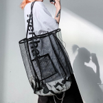 V&otilde;rgustikku suure mahutavusega kotid Ostuk&auml;ekott Reisikott Clutch Multifunktsionaalsed kotid 32x26x41cm must