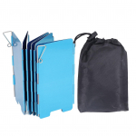 Kokkupandav matkapliidi tuuleklaas 9 plaati alumiiniumist v&auml;litingimustes matkapliidi esiklaas telkimiseks