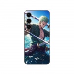 Coque - Maniacase - Samsung Galaxy S24 FE - One Piece Roronoa Zoro - Souple - Noir