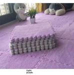 Elegantne 2022. aasta mustusekindel magamistoa vaip ja elutoa p&otilde;randamatt suure magamistoa ja laheakna jaoks. 30x30CM 18pcs + Edging lilla