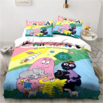 Armas multikas Les Barbapapa voodipesukomplekt Pehme tekikott T&auml;iskasvanute Laste Magamistuba &Uuml;he Kahekohaline King Suuruses Voodi Tekikott Padjap&uuml;&uuml;r EU Twin 135x200cm
