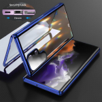 360 t&auml;ieliku kaitsega metallist magnetiline kahepoolne klaas&uuml;mbris Samsung Galaxy S25 S24 S23 FE S22 Ultra S21 Plus objektiivi kaitseks. For Samsung S25 Ultra