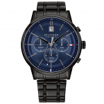 Tommy Hilfiger 1791633 Kronograaf Must/Sinine Meeste K&auml;ekell must