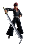 TAMASHII NATIONS BLEACH Millennium Blood War Renji Abarai 155mm v&auml;rvitud liigutatav figuur S.H.Figuarts umbes. ABS ja PVC black