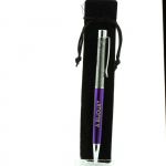 Pierres et Min&eacute;raux. Stylo min&eacute;raux H&eacute;matite d'Allevard, Is&egrave;re, France. Couleur violet.