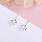 S925 h&otilde;bedased l&auml;ikivad frangipani lilledega klambriga k&otilde;rvar&otilde;ngad naistele ES1052, 925 Silver h&otilde;be