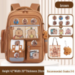 Capybara koolikott: Armas, mahukas seljakott algkooli poistele ja t&uuml;drukutele large pruun