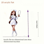 Elegantne ja ilus akr&uuml;&uuml;list &otilde;e v&otilde;tmehoidja &ndash; Meditsiiniline vormihoidja teemaline v&otilde;tmehoidja &otilde;dedele P&auml;evaripats Kingitus Suveniirid s&otilde;pradele Nurse 6