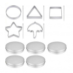 K&uuml;psisel&otilde;ikurid K&uuml;psisevormid Korea suhkrukommide valmistamise t&ouml;&ouml;riistad Kalmaari suhkrum&auml;ngu komplekt Vihmavarjukolmnurk T&auml;ht &uuml;marad kujundid roostevabast terasest k&uuml;psetamiseks isetegemise t&ouml;&ouml;riistad A