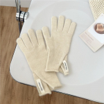 Uued &uuml;hev&auml;rvilised kindad naistele talvel Mitmek&uuml;lgsed &otilde;pilastele Armsad viie s&otilde;rmega kootud kootud paaripuuteekraan armsad soojad jalgrattas&otilde;idud one size