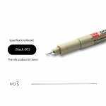 Pigmentvooder Mikronpliiats N&otilde;el Joonistus Manga Pl&uuml;&uuml;s Pintsel Kunstimarkerid Veekindel