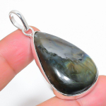 Labradorite Handmade 925 Sterling Silver Jewelry Pendant 1.97 s9p78