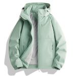 Naiste v&auml;limuse tuulejope pluss fliisjakk M must