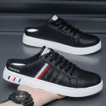 Meeste moodsad valged tossud, hingavad veekindlad vabaajajalatsid, meeste sussid 39 must