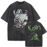 Pestud Vintage Rockb&auml;nd Korn Ftl 25 Follow The Leader T-s&auml;rk Meeste Gooti Vabaaja &Uuml;lisuured T-s&auml;rgid Meeste T-s&auml;rk Meeste Vintage T-s&auml;rk L