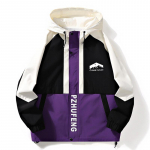 S&uuml;gisene Hong Kong Wind teismeliste avara kapuutsiga t&ouml;&ouml;riistajope Meeste vabaaja &otilde;huke jakk M