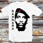 230 Gsm 100% puuvillane Thomas Sankara Lumumba marksistlik Burkina Faso T-s&auml;rk vintage retro lahe kingitus meestele naistele unisex koomiks anime topp B916 XXS valge