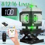 Multifunktsionaalne 4D 8/12/16 liinid Lasertaseme seade APP Control Line 360 ​​isetasanduv funktsioon professionaalsete tarvikutega 8 Lines